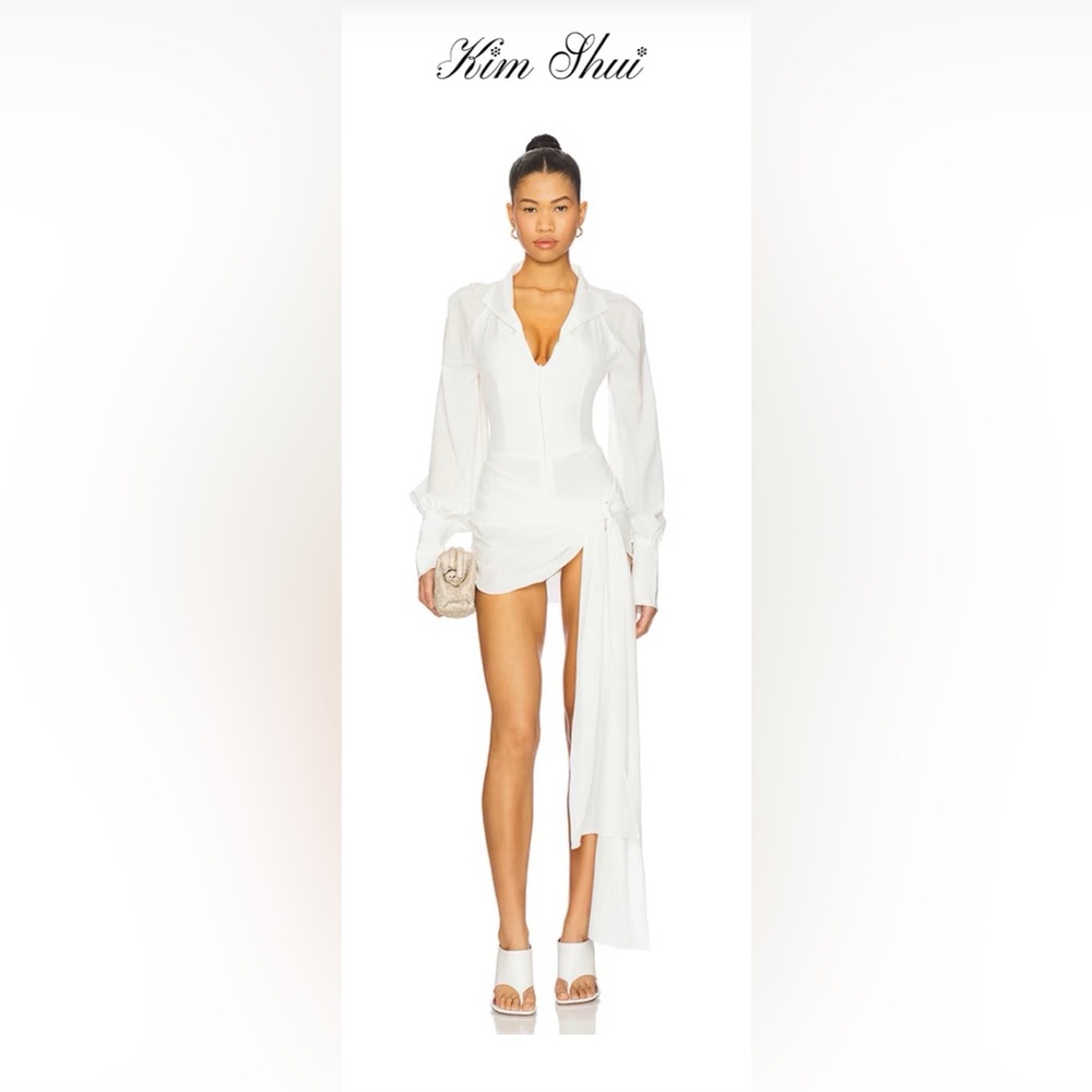KIM SHUI Jeannie Mini Dress – White (Size Small)